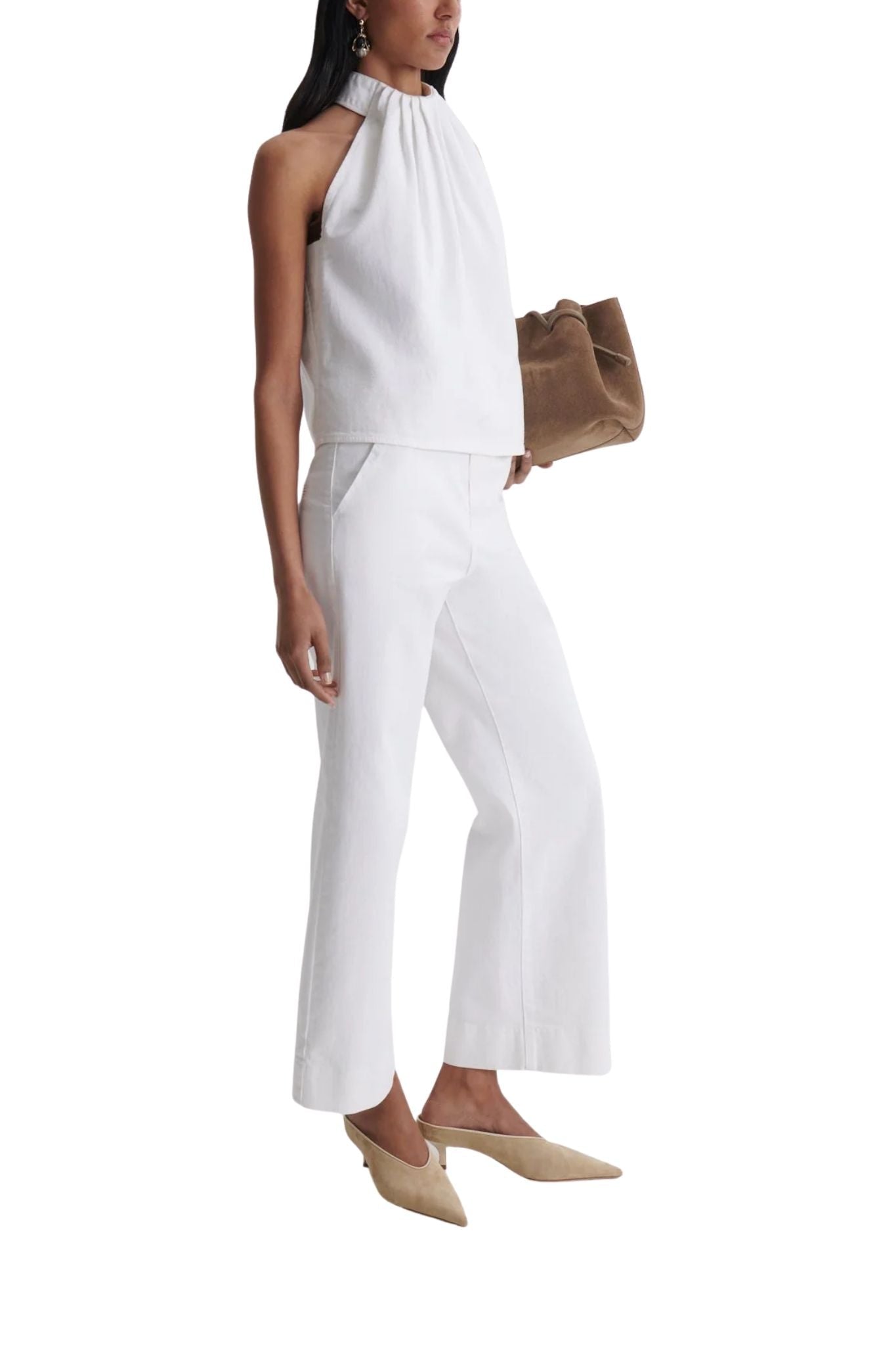 Scanlan Theodore Denim Cropped Jean - Vermillion