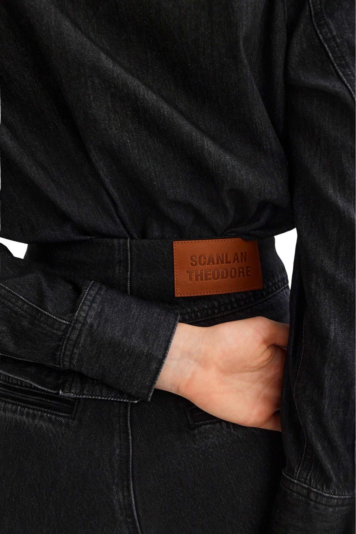 Scanlan Theodore Denim Cropped Jean - Vermillion