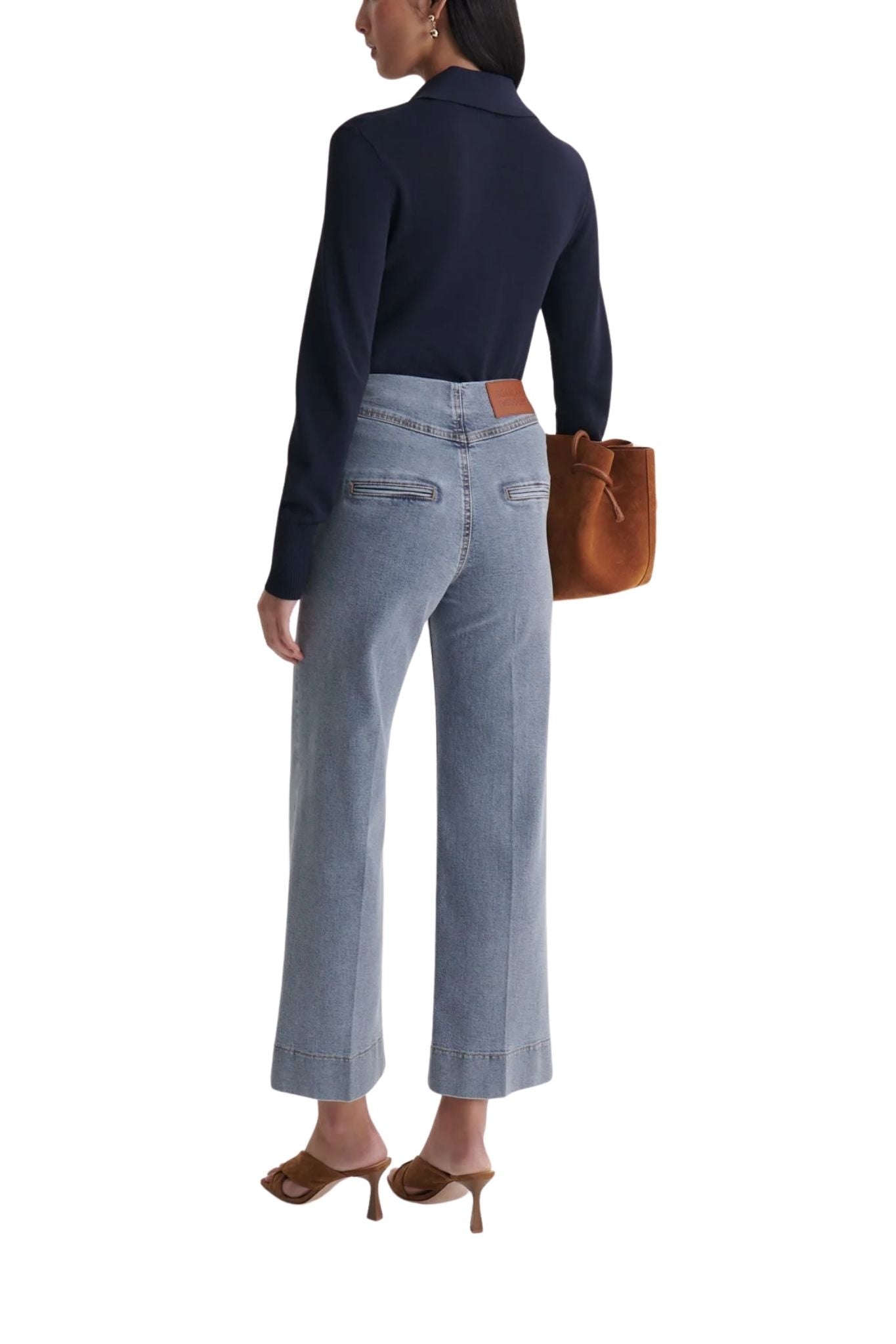 Scanlan Theodore Denim Cropped Jean - Vermillion