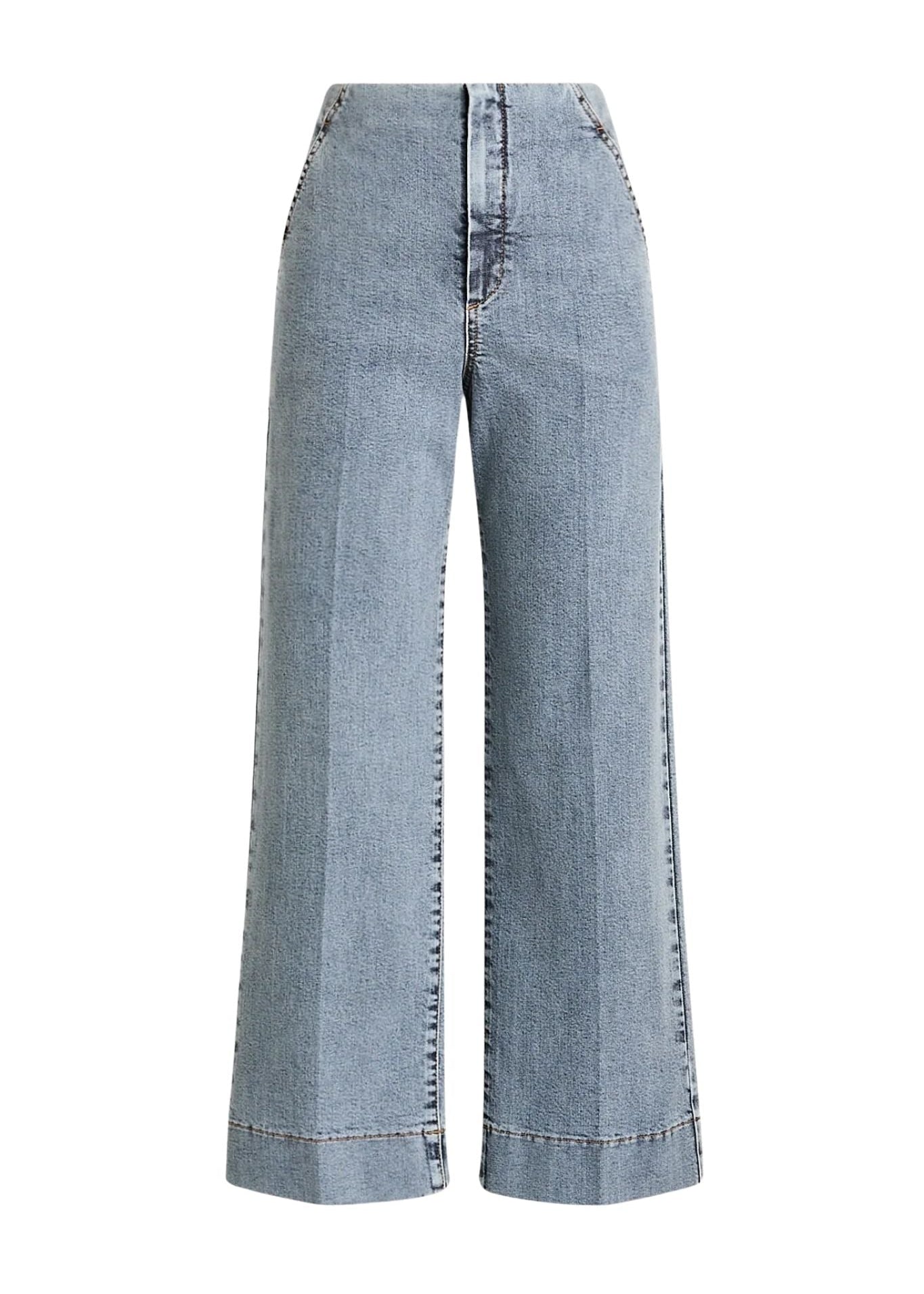 Scanlan Theodore Denim Cropped Jean - Vermillion
