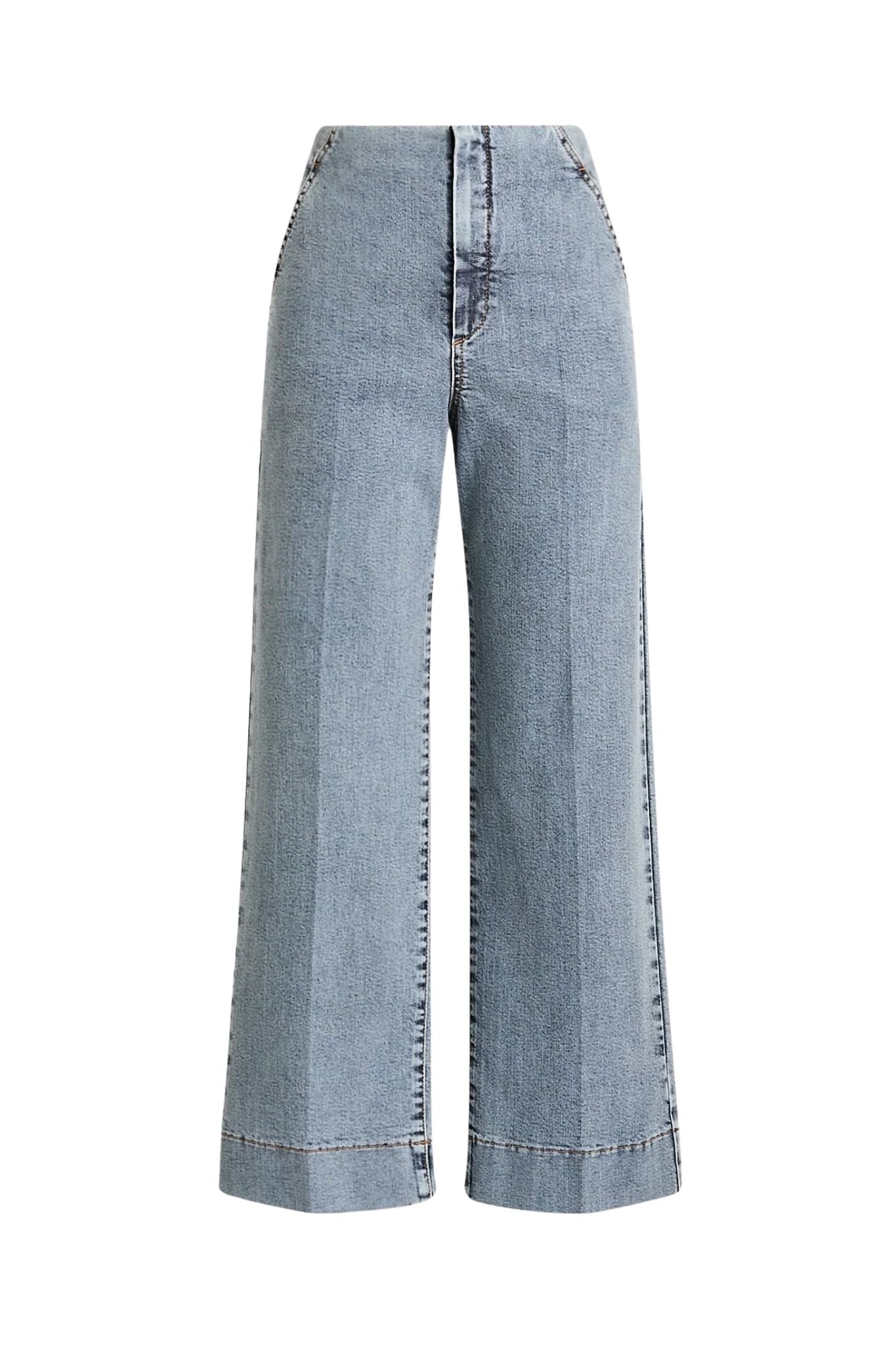 Scanlan Theodore Denim Cropped Jean - Vermillion