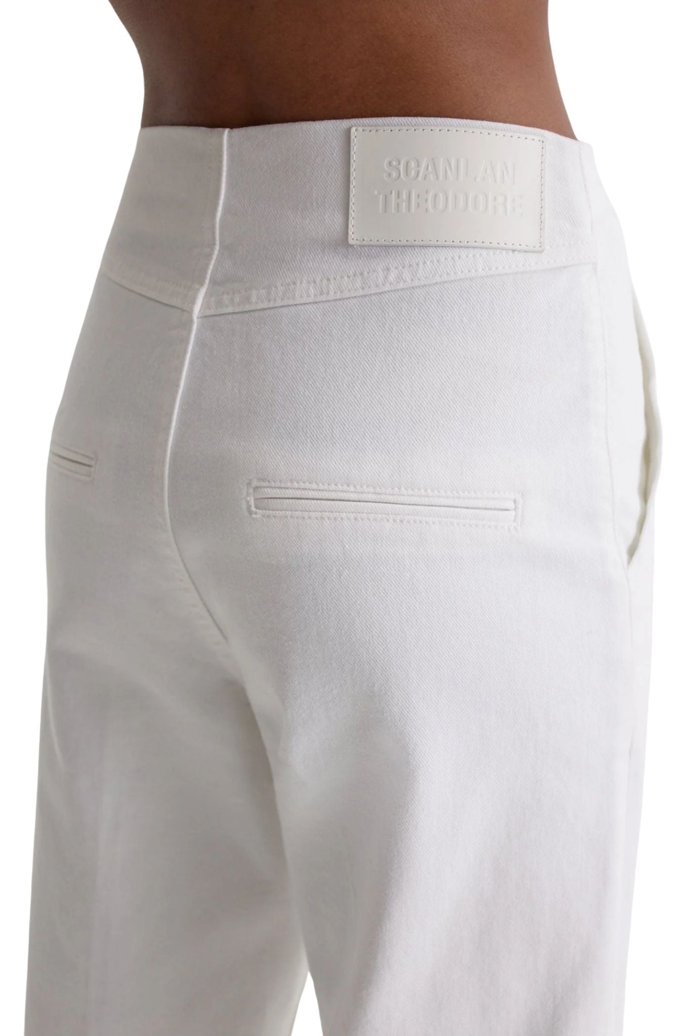 Scanlan Theodore Denim Cropped Jean - Vermillion