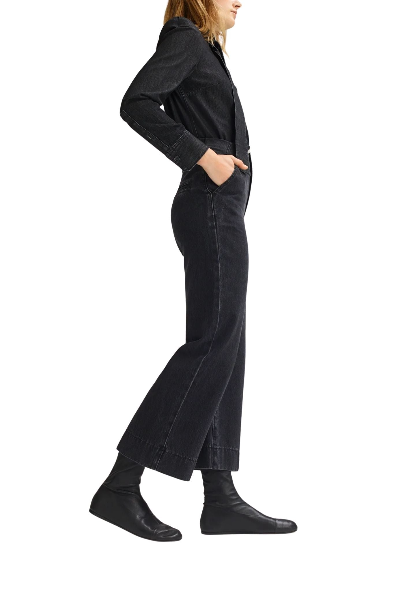 Scanlan Theodore Denim Cropped Jean - Vermillion