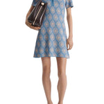 Scanlan Theodore Knit Brocade Shirt Dress - Vermillion