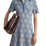 Scanlan Theodore Knit Brocade Shirt Dress - Vermillion