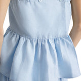 Scanlan Theodore Linen Peplum Top - Vermillion
