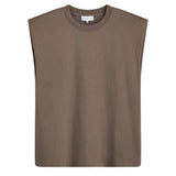 Scanlan Theodore Mercerised Sleeveless T-Shirt - Vermillion