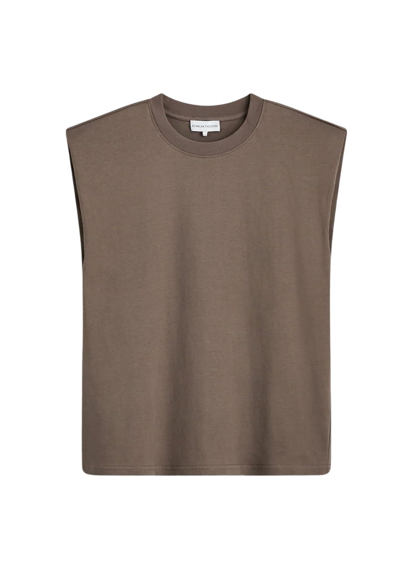 Scanlan Theodore Mercerised Sleeveless T-Shirt - Vermillion