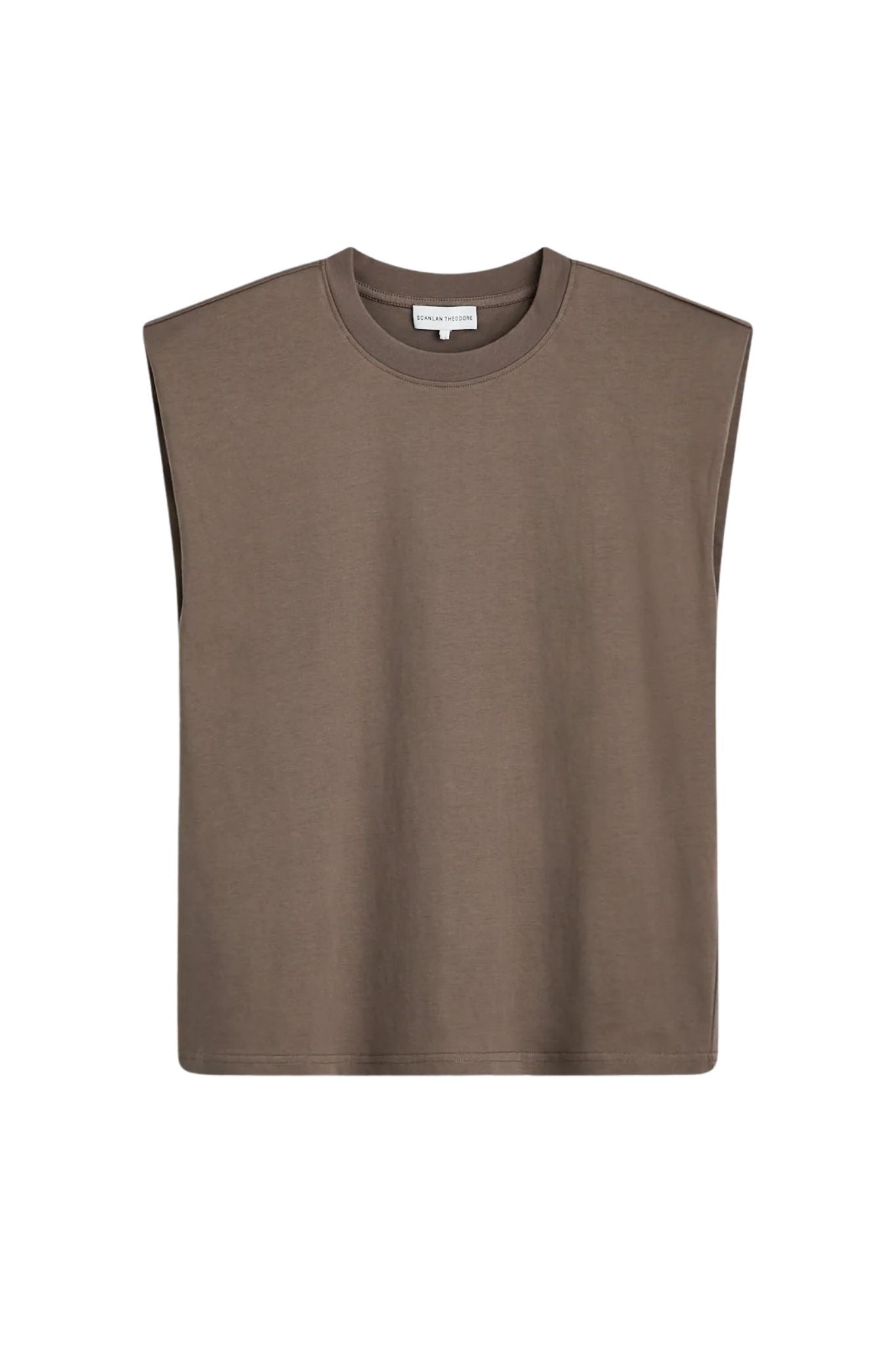 Scanlan Theodore Mercerised Sleeveless T-Shirt - Vermillion