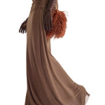 Scanlan Theodore Mesh Draped Skirt - Vermillion