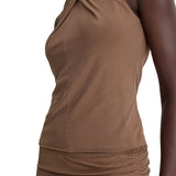 Scanlan Theodore Mesh Draped Skirt - Vermillion