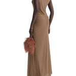 Scanlan Theodore Mesh Draped Skirt - Vermillion