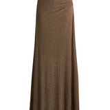 Scanlan Theodore Mesh Draped Skirt - Vermillion