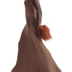 Scanlan Theodore Mesh Draped Skirt - Vermillion