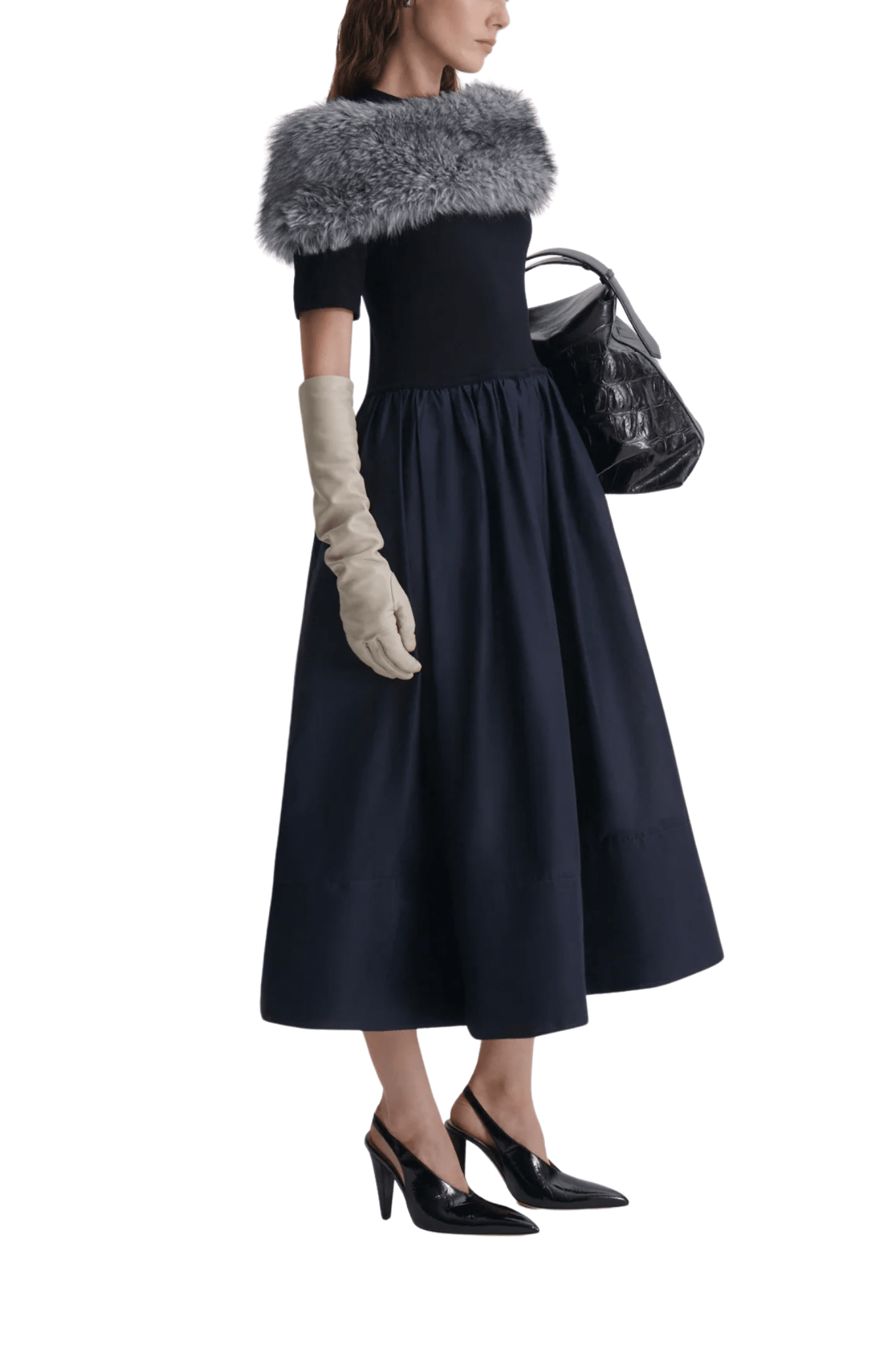 Scanlan Theodore Polished Voile Sweater Dress - Vermillion
