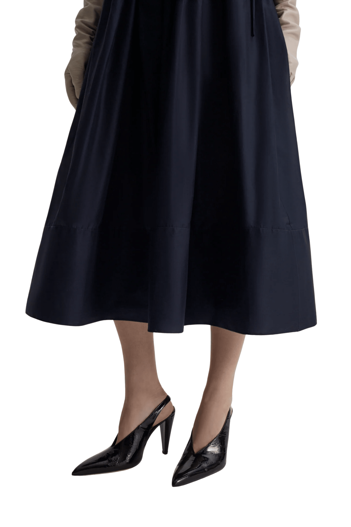 Scanlan Theodore Polished Voile Sweater Dress - Vermillion