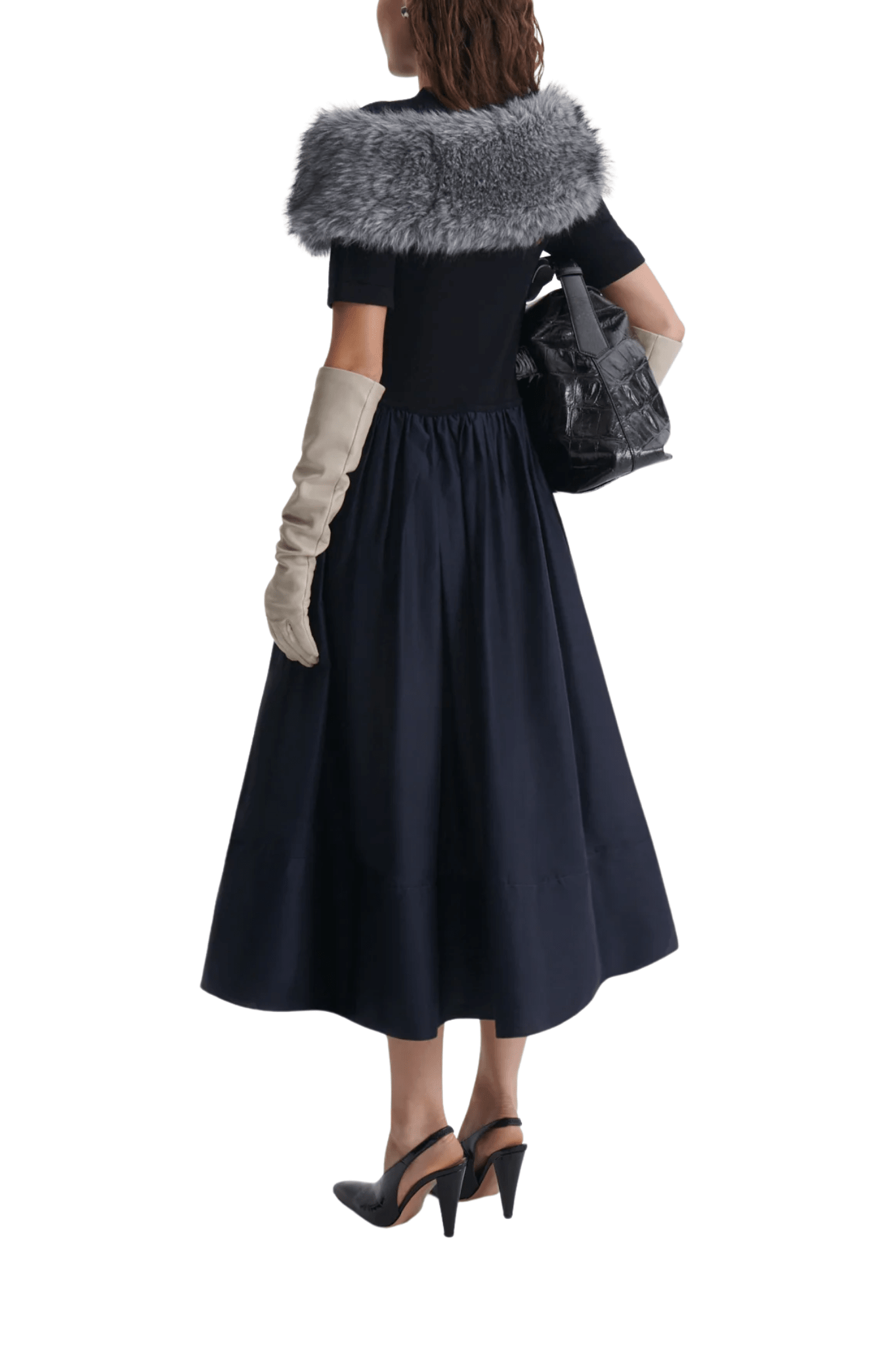 Scanlan Theodore Polished Voile Sweater Dress - Vermillion