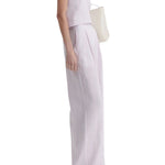 Scanlan Theodore Stripe Pleat Drape Trouser - Vermillion