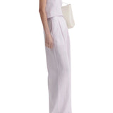 Scanlan Theodore Stripe Pleat Drape Trouser - Vermillion