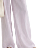 Scanlan Theodore Stripe Pleat Drape Trouser - Vermillion