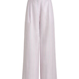 Scanlan Theodore Stripe Pleat Drape Trouser - Vermillion