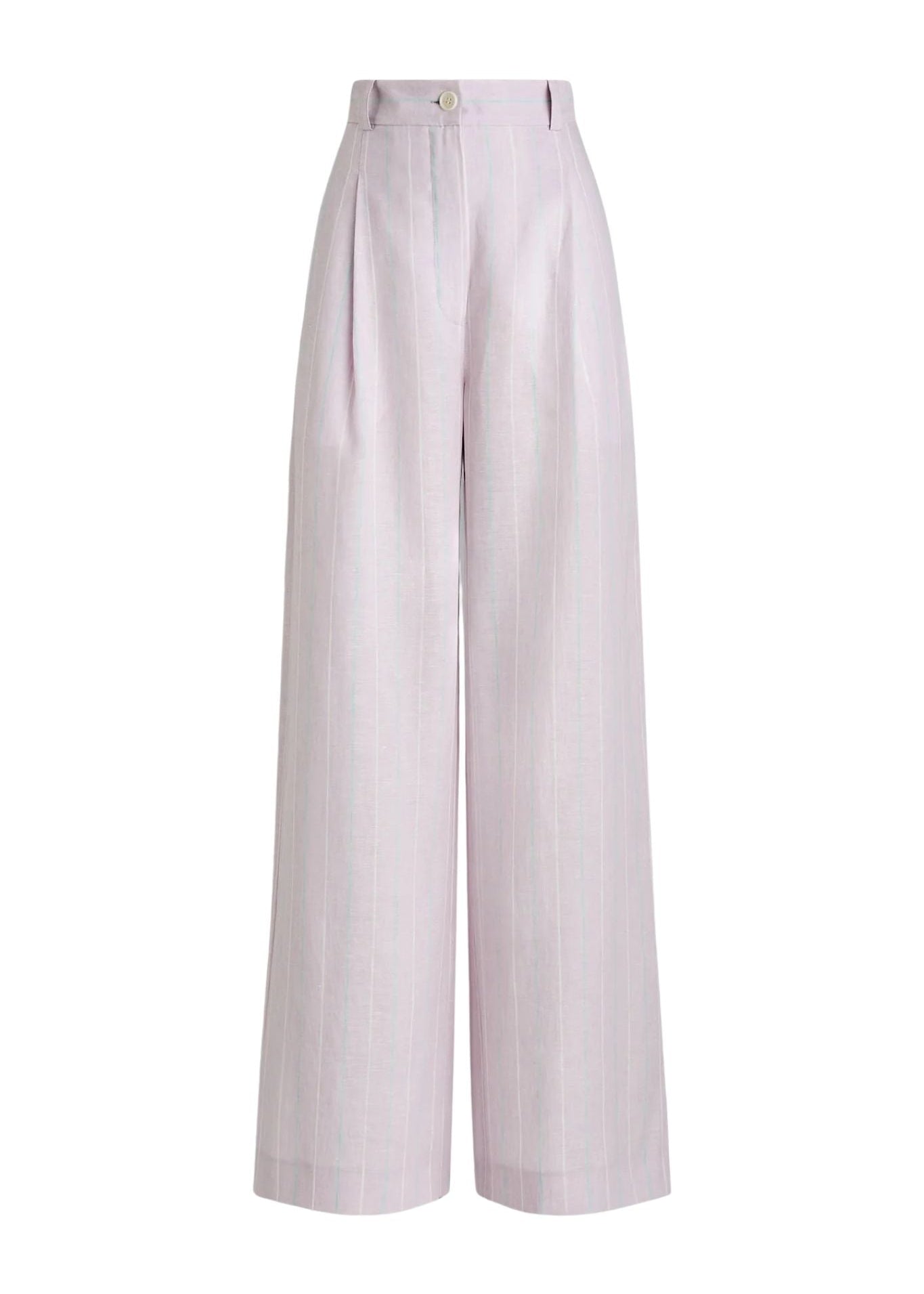 Scanlan Theodore Stripe Pleat Drape Trouser - Vermillion