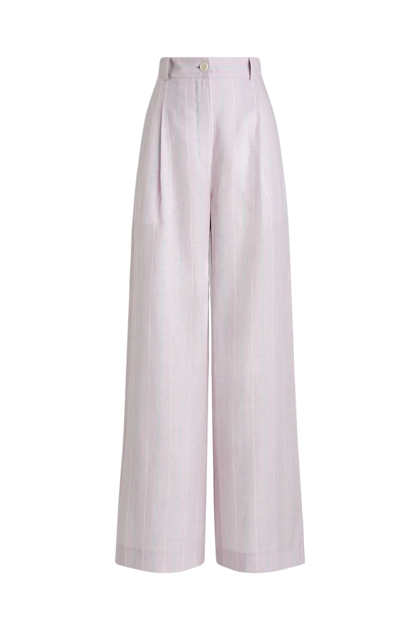 Scanlan Theodore Stripe Pleat Drape Trouser - Vermillion