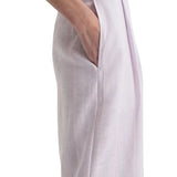 Scanlan Theodore Stripe Pleat Drape Trouser - Vermillion