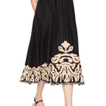 Sea Alexandra Embroidery Cap Slv Midi Dress - Vermillion