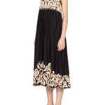 Sea Alexandra Embroidery Cap Slv Midi Dress - Vermillion