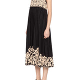 Sea Alexandra Embroidery Cap Slv Midi Dress - Vermillion