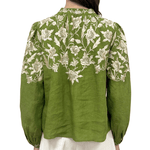 Sea Alina Lace Long Sleeve Shirt - Vermillion