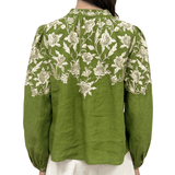 Sea Alina Lace Long Sleeve Shirt - Vermillion