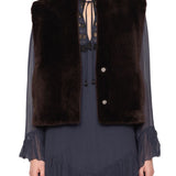 Sea Annie Reversible Vest - Vermillion