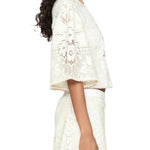 Sea Arianna Lace S/Slv Top - Vermillion