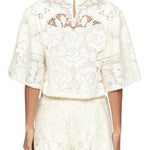 Sea Arianna Lace S/Slv Top - Vermillion