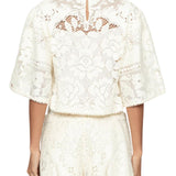 Sea Arianna Lace S/Slv Top - Vermillion