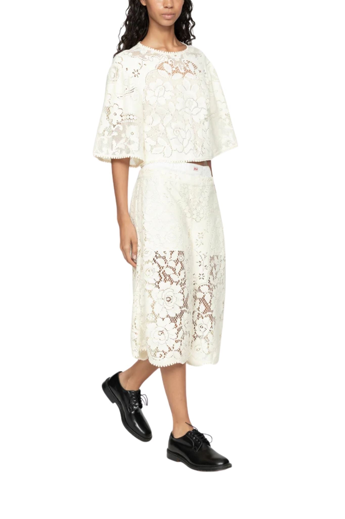 Sea Arianna Lace S/Slv Top - Vermillion