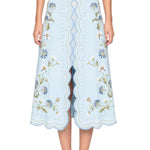 Sea Audra Embroidery Skirt - Vermillion