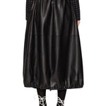 Sea Caitlin Leather Midi Skirt - Vermillion