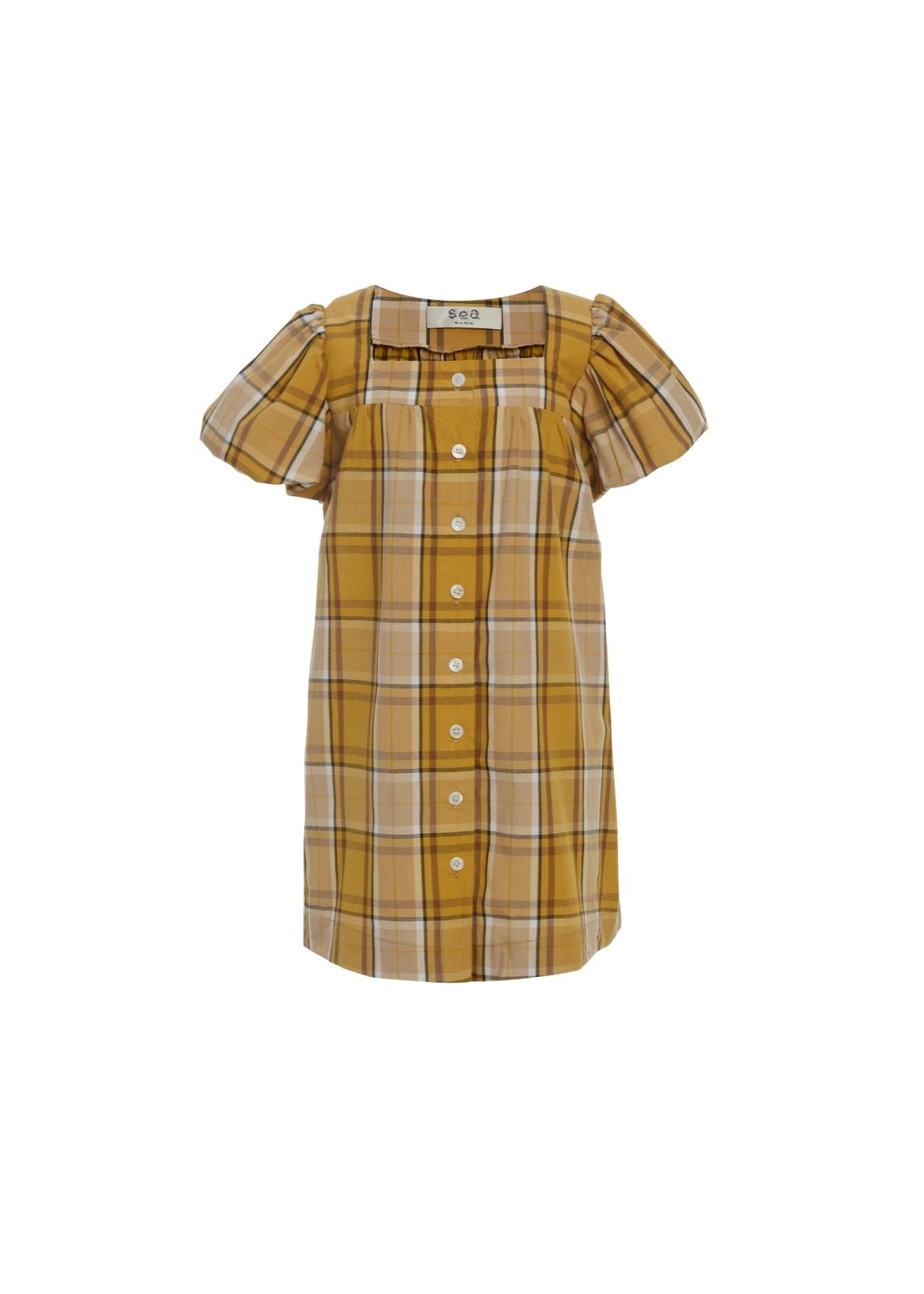 Sea Copeland Plaid Mini Dress - Vermillion