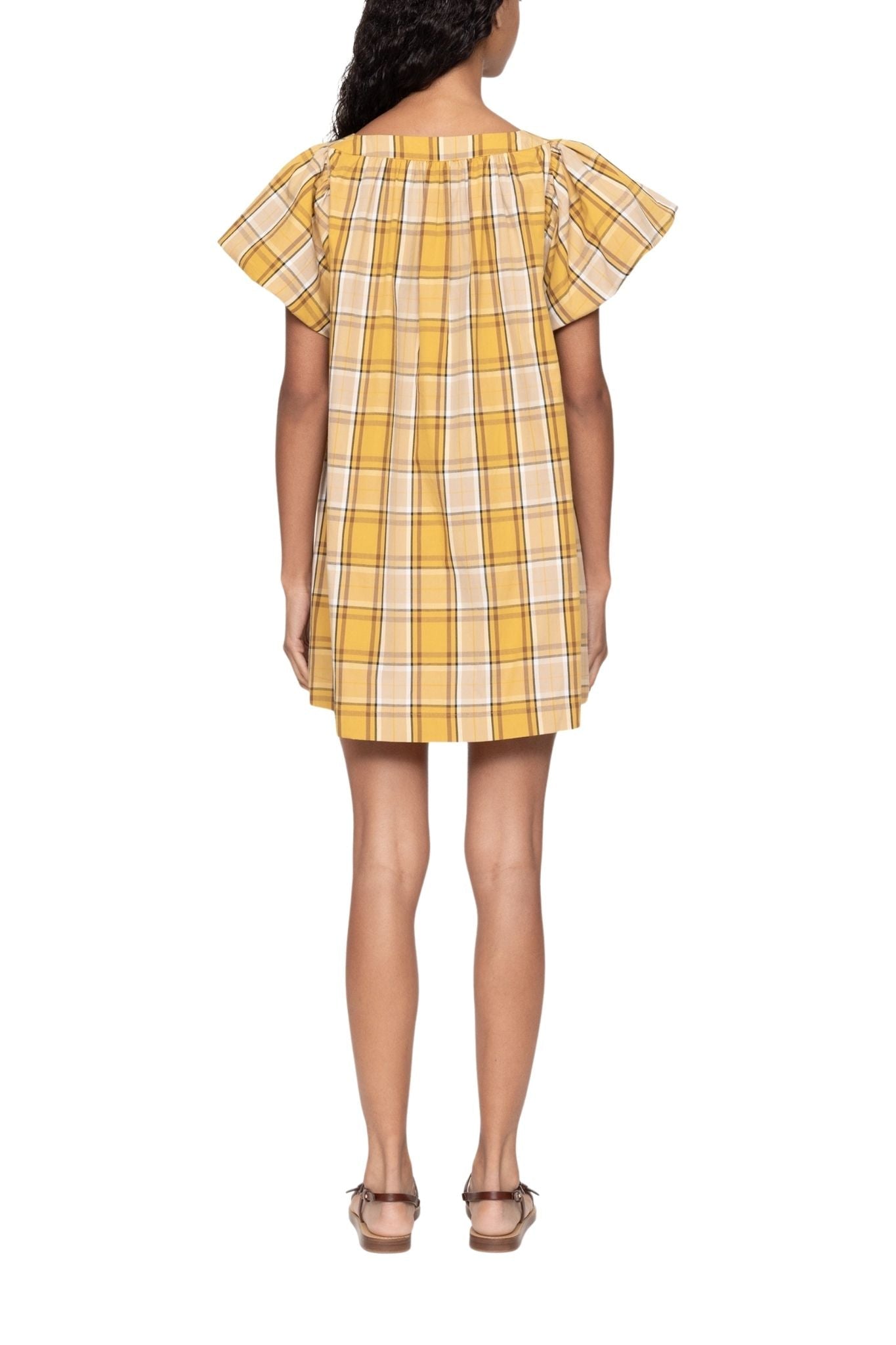 Sea Copeland Plaid Mini Dress - Vermillion
