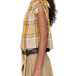 Sea Copeland Plaid Top - Vermillion