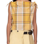 Sea Copeland Plaid Top - Vermillion