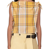 Sea Copeland Plaid Top - Vermillion
