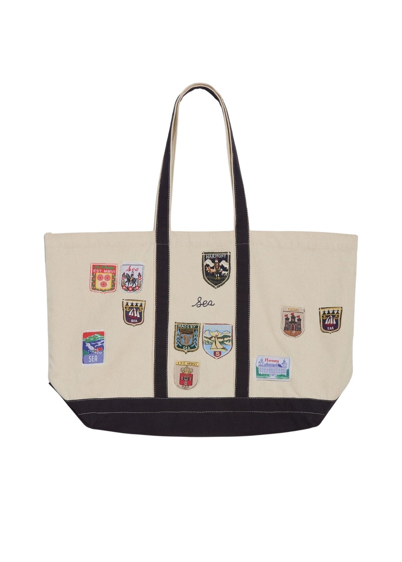 Sea Davis Patchwork Tote Bag - Vermillion