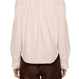 Sea Declan Longsleeve Button Down Top - Vermillion