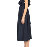 Sea Eliza Solid Sleeveless Midi Dress - Vermillion