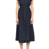 Sea Eliza Solid Sleeveless Midi Dress - Vermillion