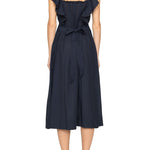 Sea Eliza Solid Sleeveless Midi Dress - Vermillion